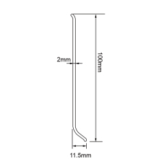 PVC S100-I Skirting Board