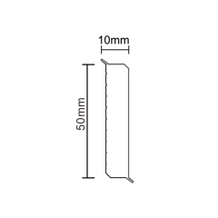 PVC F50-E Skirting Board