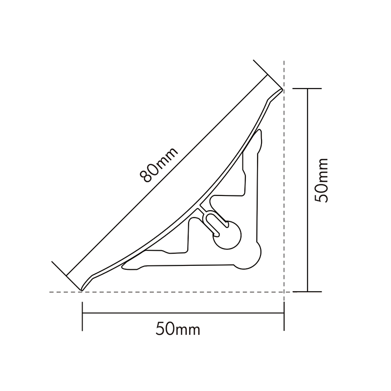 PVC Crown Moulding CM-80-A