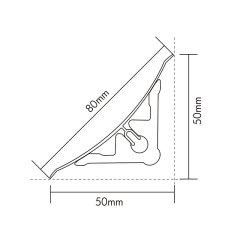 PVC Crown Moulding CM-80-A