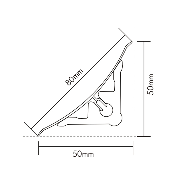 PVC Crown Moulding CM-80-A