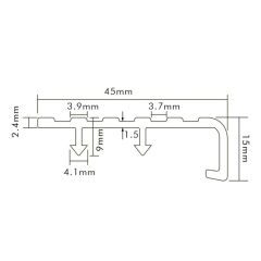 PVC Profile Stair Nose YSN-45