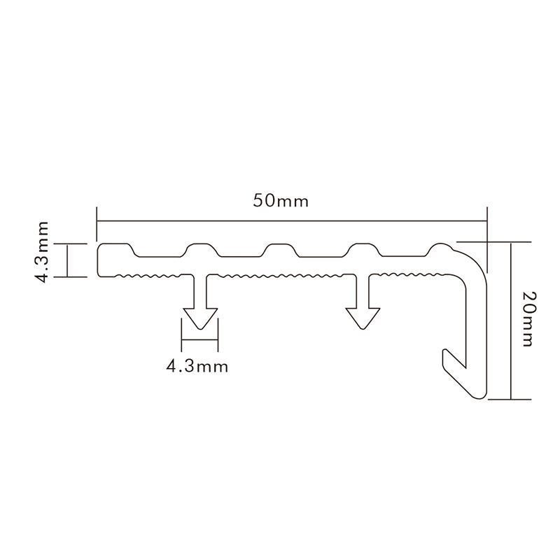 PVC Profile Stair Nose YS-50