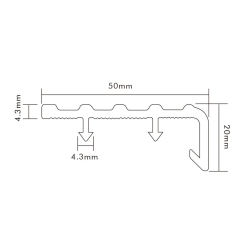 PVC Profile Stair Nose YS-50