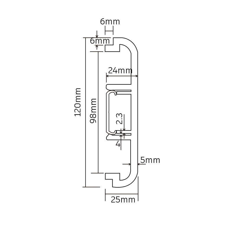 PVC F120-A Skirting Board