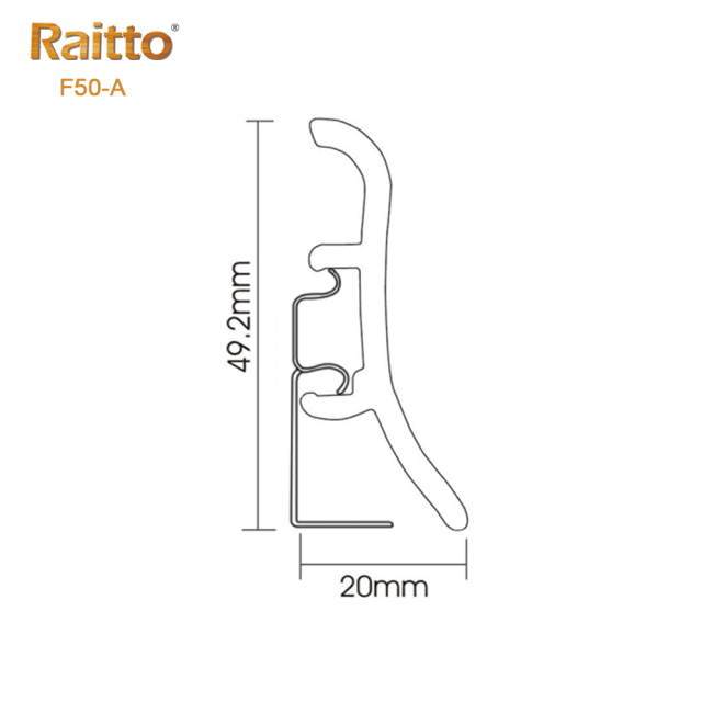 PVC F50-A Skirting Board