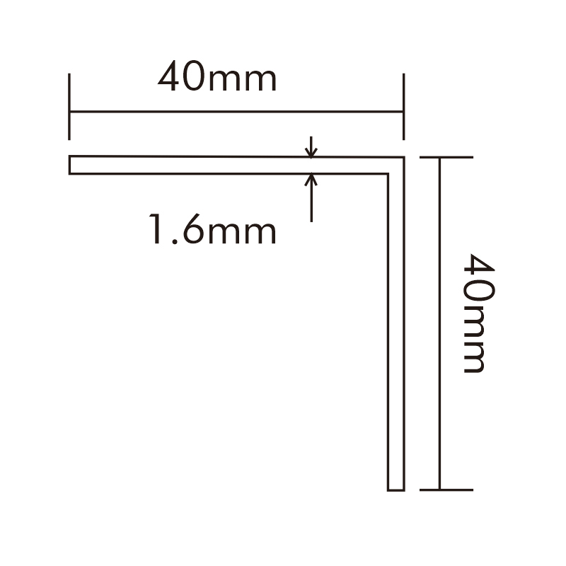 Hard PVC Corner Guard CG-A-40*40