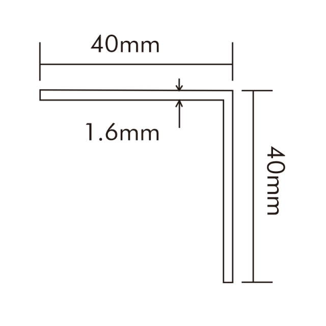 Hard PVC Corner Guard CG-A-40*40