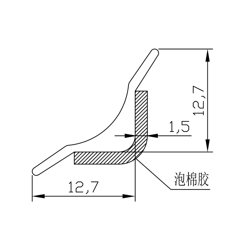 PVC Soft Profile S-C16*16
