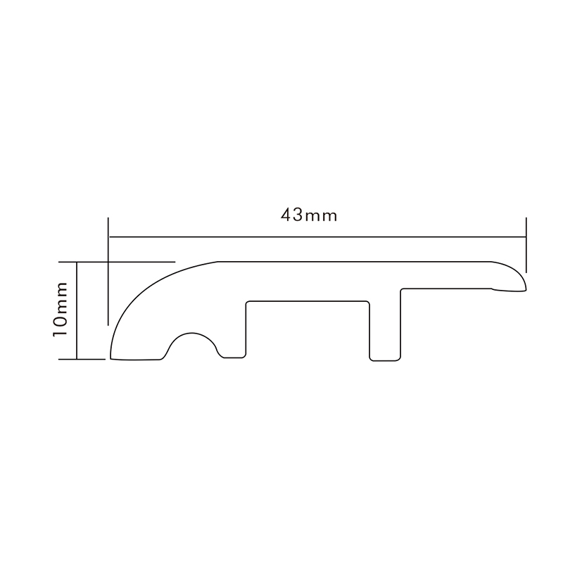 Surface Printed  PVC flooring profil F-YG43