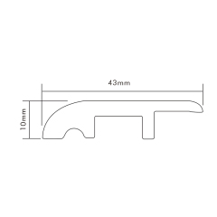 Surface Printed  PVC flooring profil F-YG43