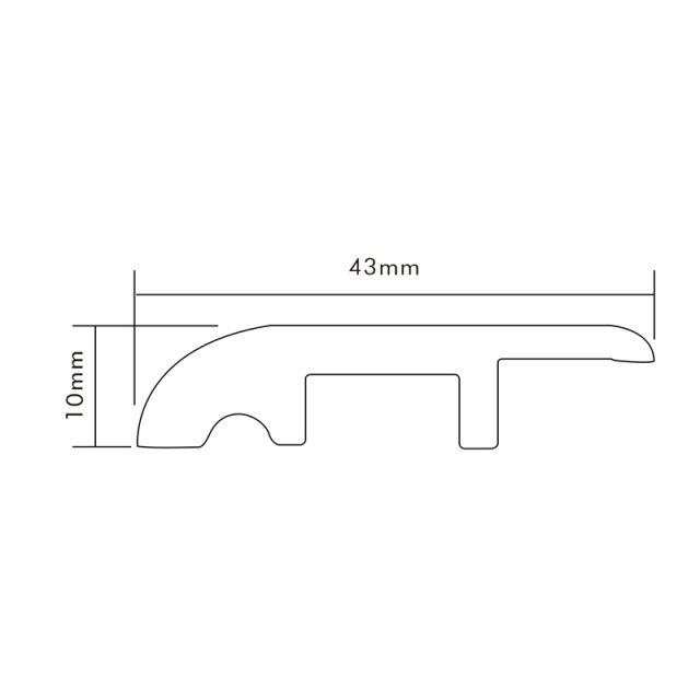Surface Printed  PVC flooring profil F-YG43