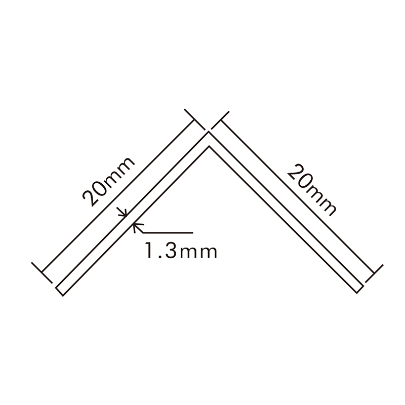 Hard PVC Corner Guard CG-G-20*20