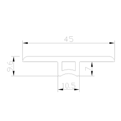 Surface Printed PVC flooring profile YP45