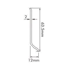 PVC Soft Skirting Board   S63-F