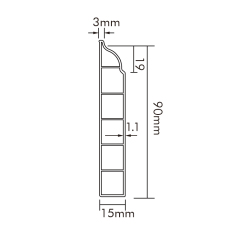 PVC踢脚线P90-D