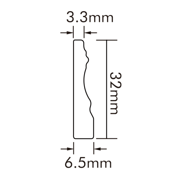 PVC软质踢脚线 S32-A