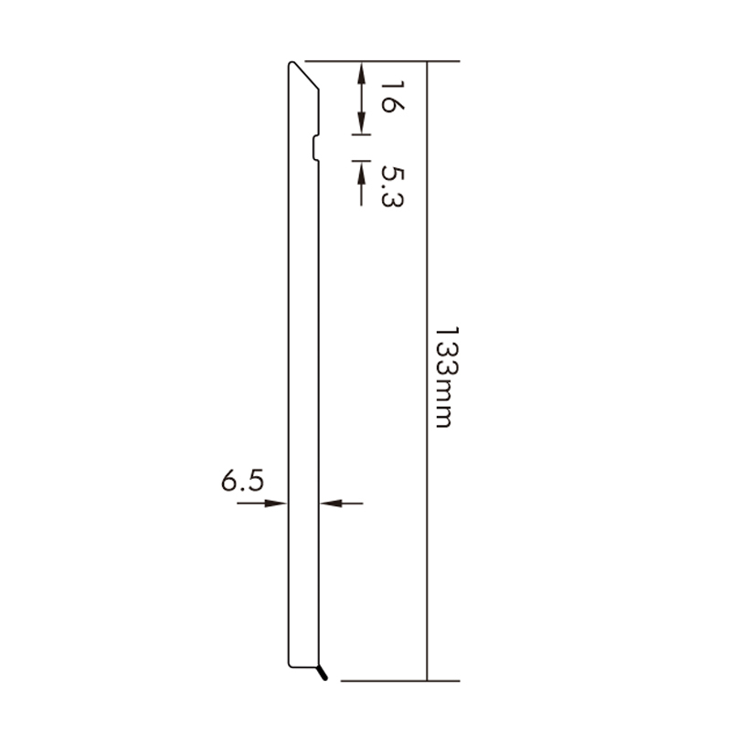 PVC软质踢脚线 S133-E