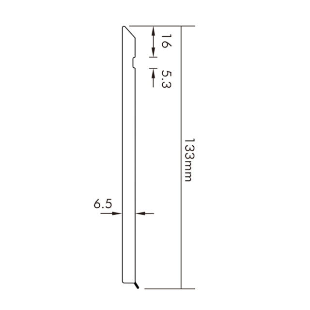 PVC软质踢脚线 S133-E