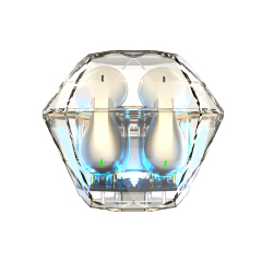Diamond Shape and Transparent Shell TWS Earphone