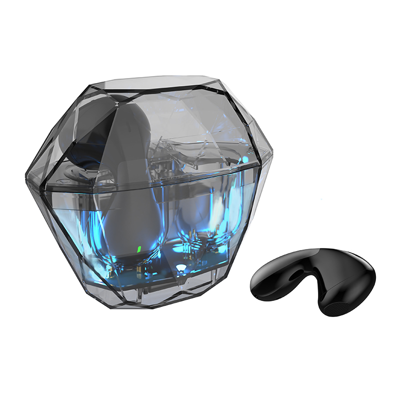 Diamond Shape and Transparent Shell TWS Earphone