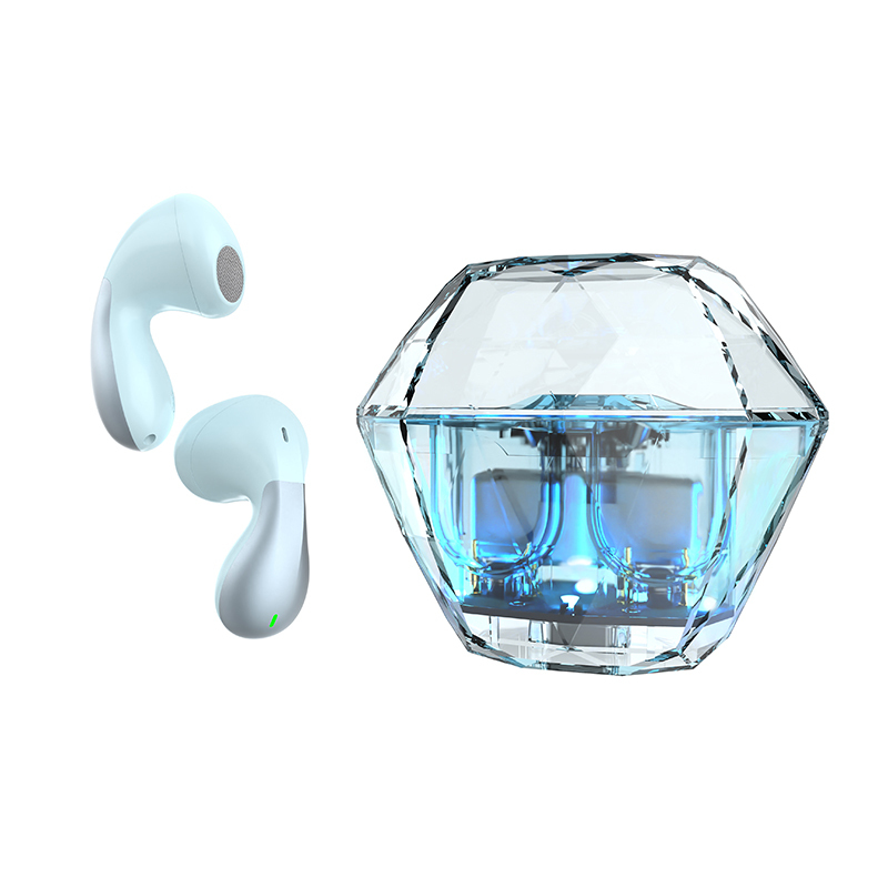 Diamond Shape and Transparent Shell TWS Earphone