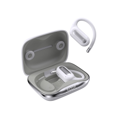 Leather Texture Appearance, Outstanding Quality, LED Charging Display OWS Earphone