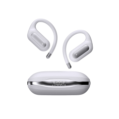 Leather Texture Appearance, Outstanding Quality, LED Charging Display OWS Earphone