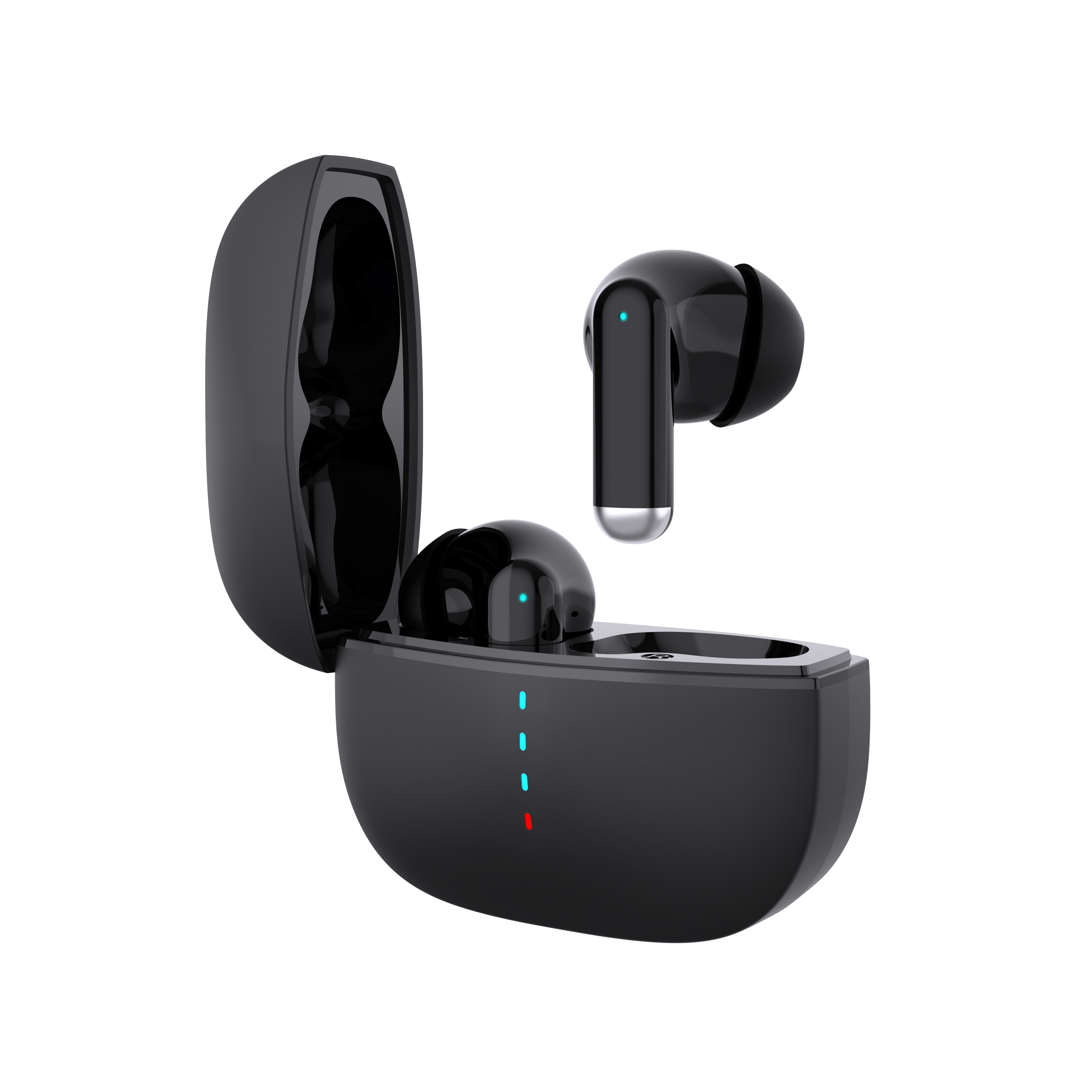 Mini lightweight body with a side flip cover design buletooth earphones