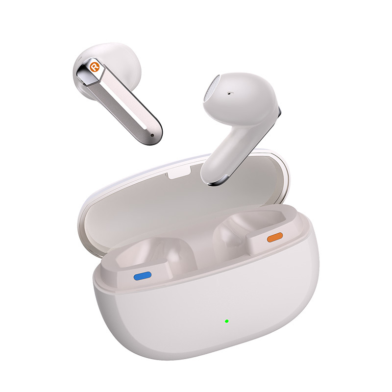 Semi-ear 6mics FF+FB  Noise Reduction ANC+ENC Noise Cancelltation TWS Earphones