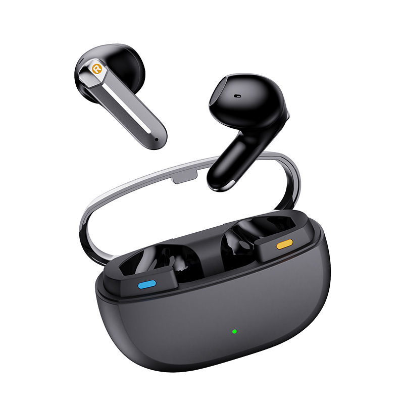 Semi-ear 6mics FF+FB  Noise Reduction ANC+ENC Noise Cancelltation TWS Earphones