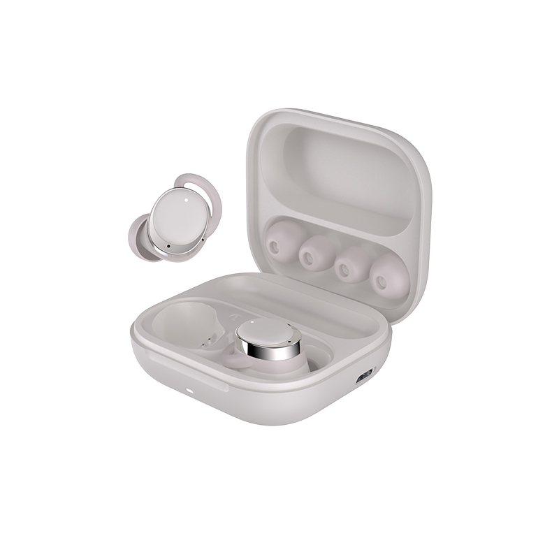TWS Wireless BT6.0 Bean-shaped With Ear Cap ANC Noice Cancellation Mini Earphones