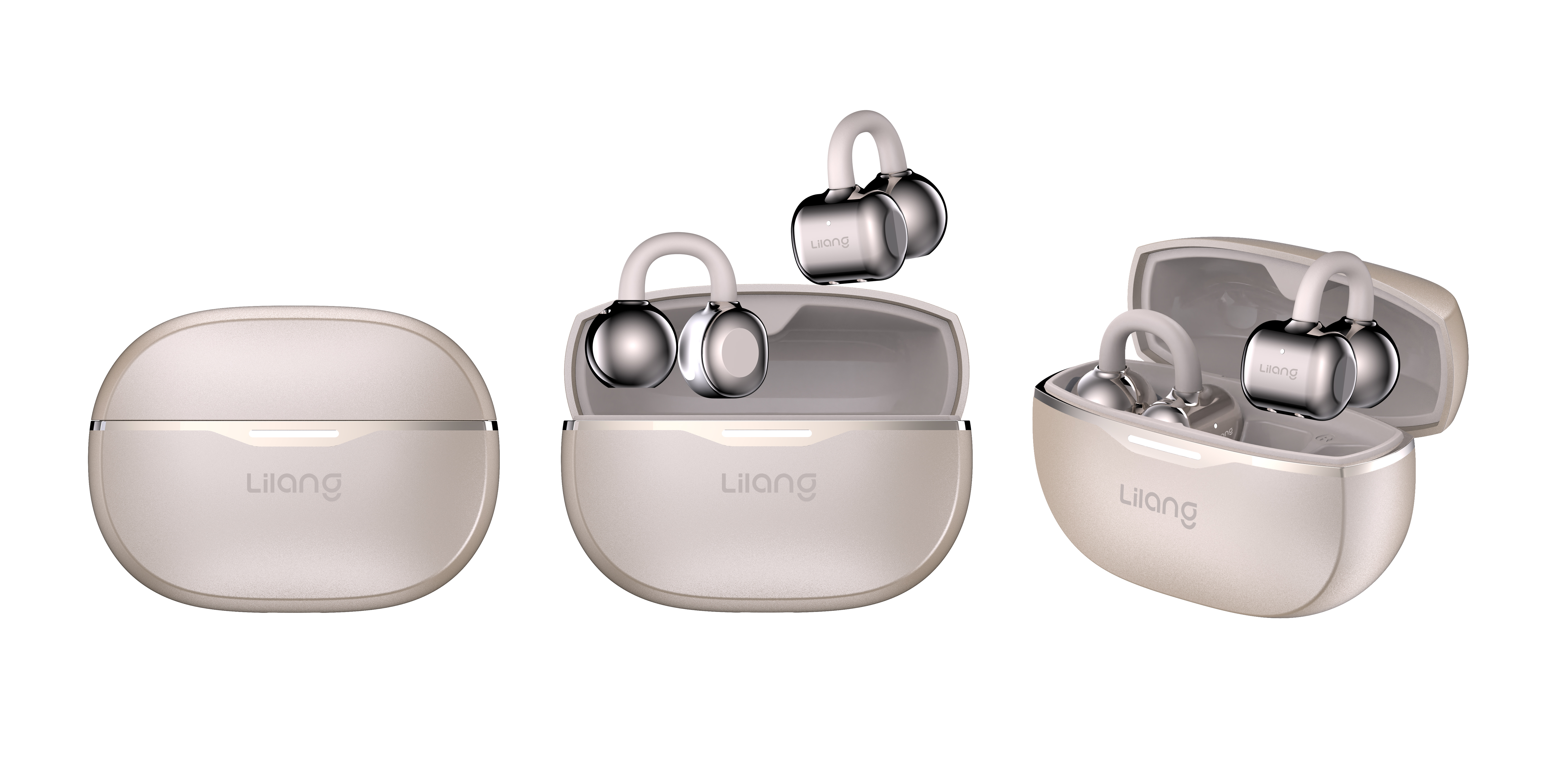 Clip-on with Silicone Ear Tips OWS Earphones