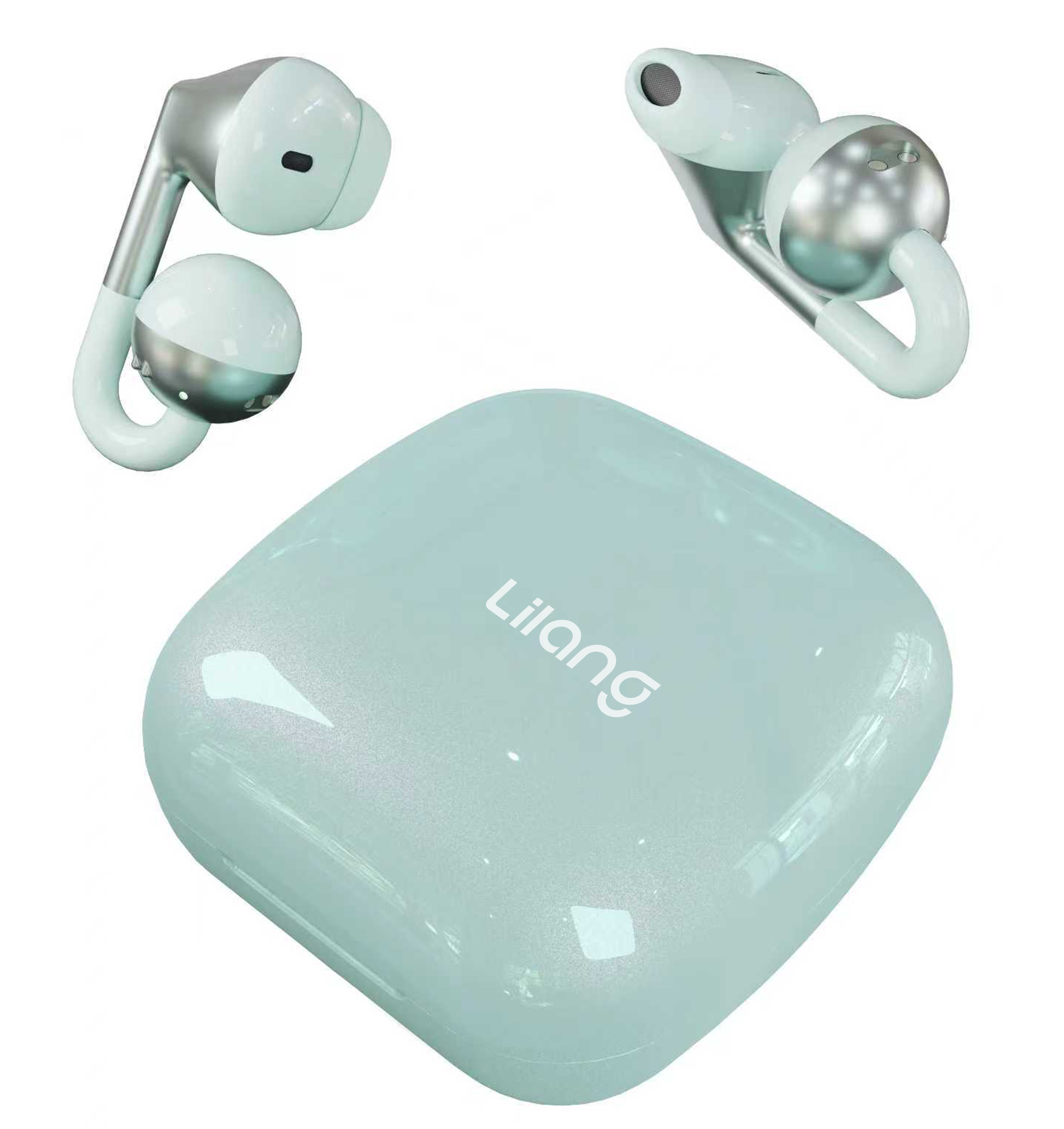 Clip-on with Silicone Ear Tips OWS Earphones