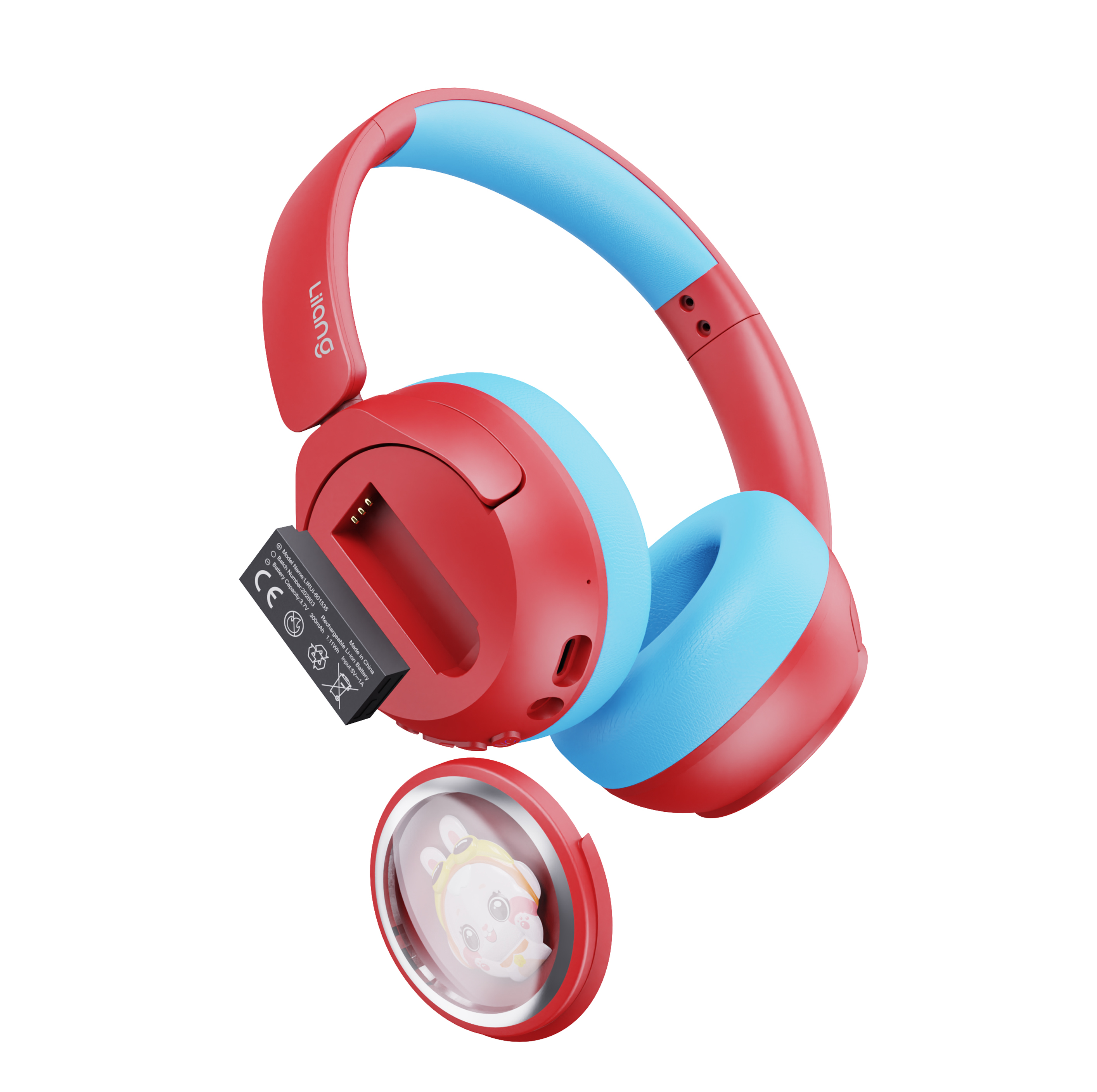 Over Ear Kids Wireless Headphones-Battery Removable