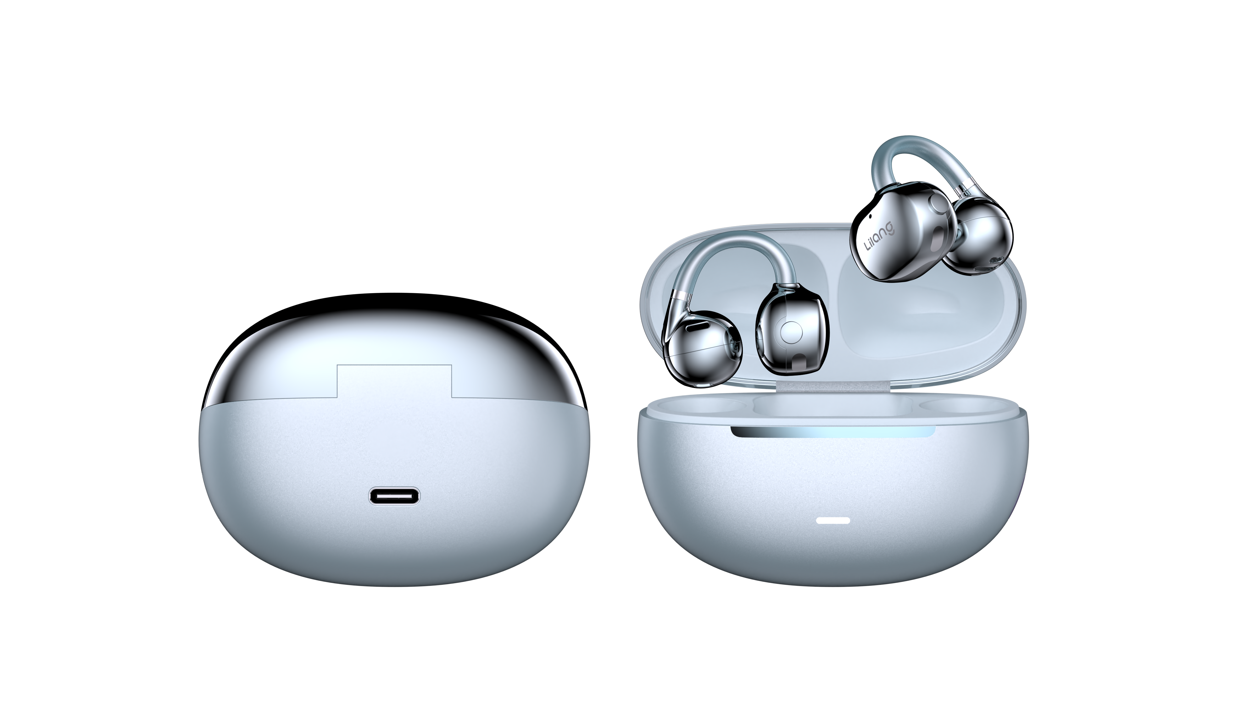 Clip-on with Silicone Ear Tips OWS Earphones