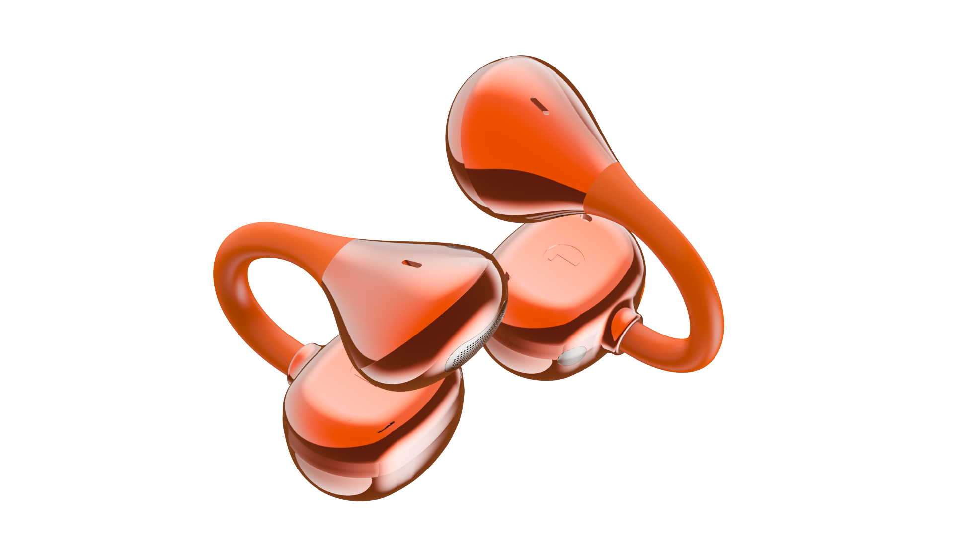 Clip-on with Silicone Ear Tips OWS Earphones