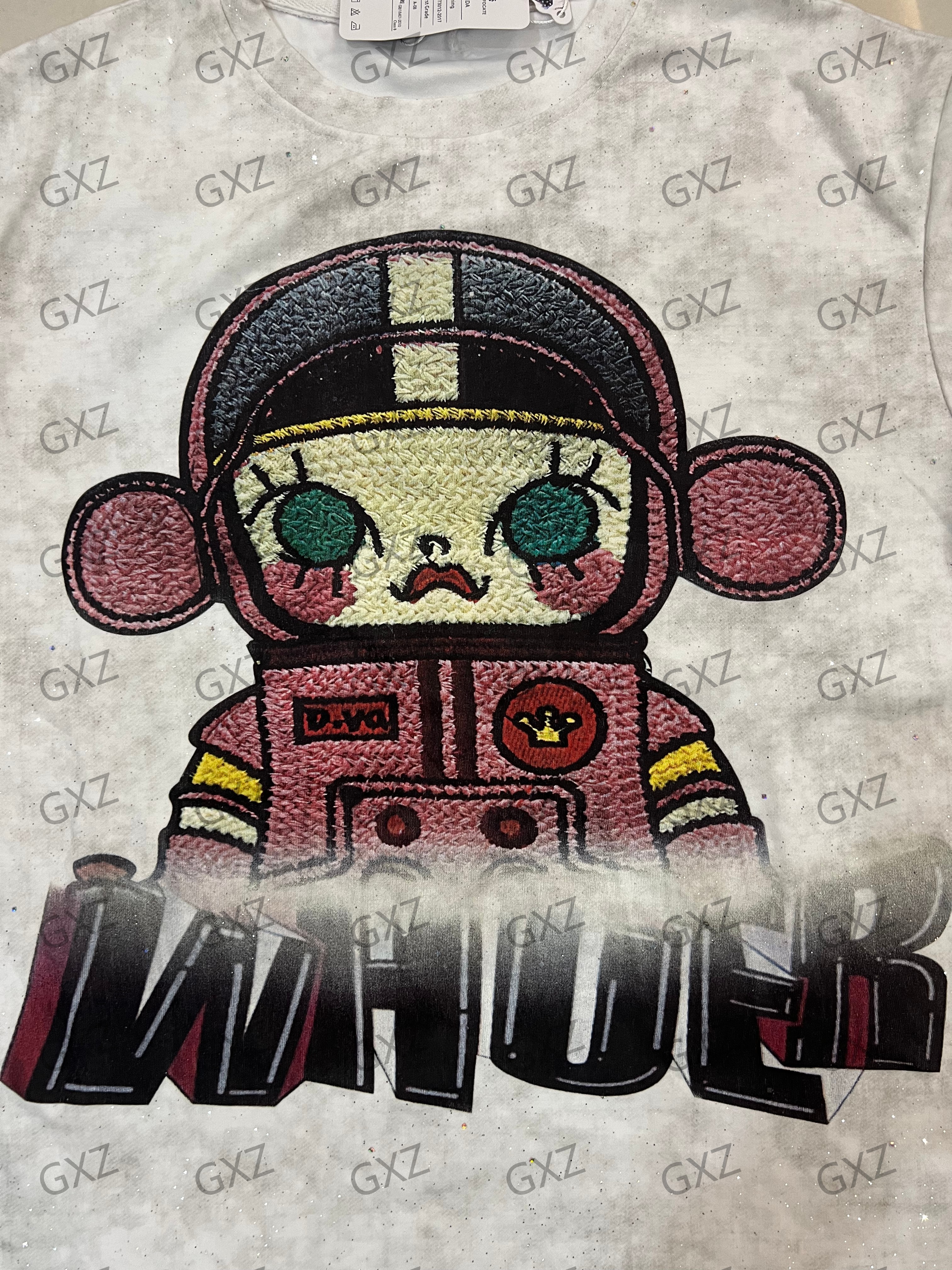 Printed cartoon starlight women's short-sleeved shorts suit