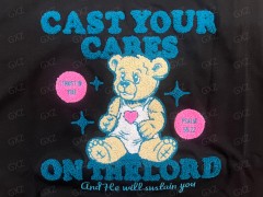 Женский комплект из двух предметов: толстовка с короткими рукавами, вышитая юбка миди