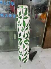 Women's woven three-dimensional printed loose trousers