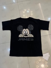 Women's Sequin Embroidery Printed Top Short Sleeve T-Shirt