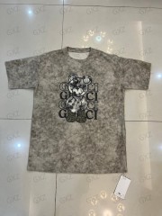 Women's printed letter embroidered diamond top