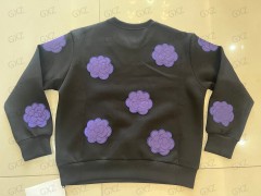 Women's long sleeve floral embroidered top