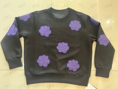 Women's long sleeve floral embroidered top