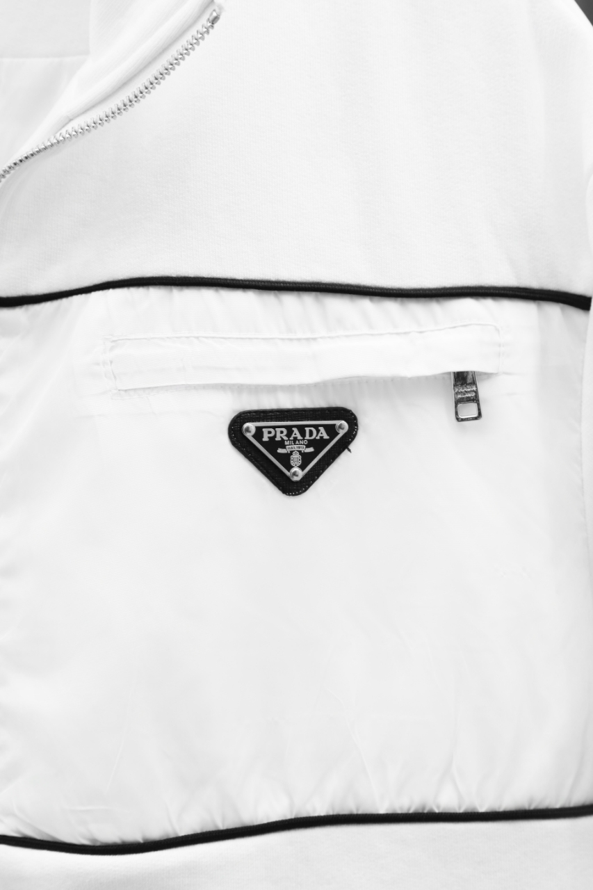 GXZ Premium White Zipper Jacket with High Neck - Customizable Winter Apparel for Men and Women