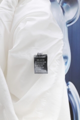 GXZ Premium White Zipper Jacket with High Neck - Customizable Winter Apparel for Men and Women