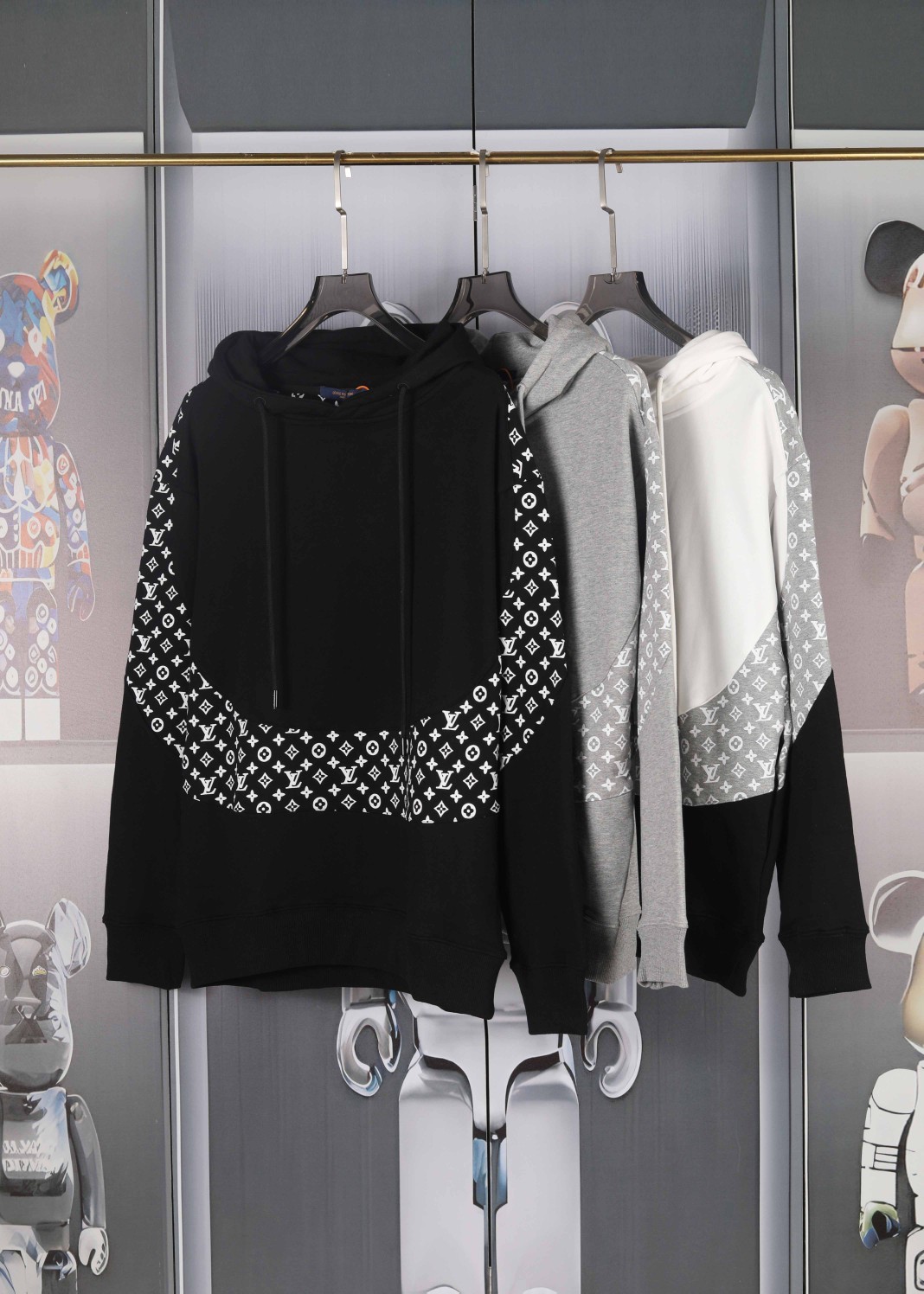 GXZ Gray Monogram Hoodie – Premium Customizable Designer Apparel for Men & Women