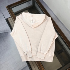 GXZ Beige Full-Zip Hoodie – Minimalist Customizable Unisex Streetwear