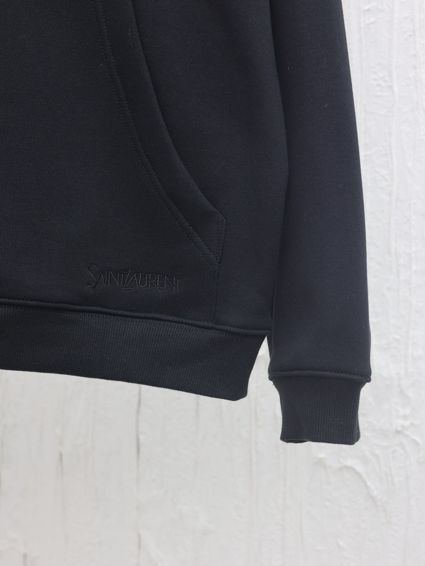 GXZ Black Half-Zip Hoodie – Minimalist Streetwear with Customizable Gold Logo Accent
