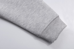 GXZ Gray Full-Zip Hoodie – Minimalist and Customizable Unisex Streetwear